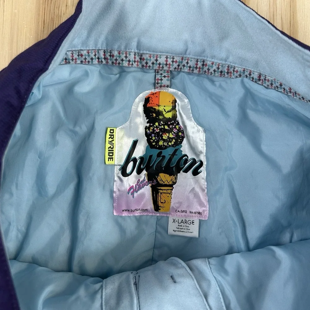 Burton Women's XL Purple Blue Ski Snow Pants Snowboard Winter Outdoor Snow Sport